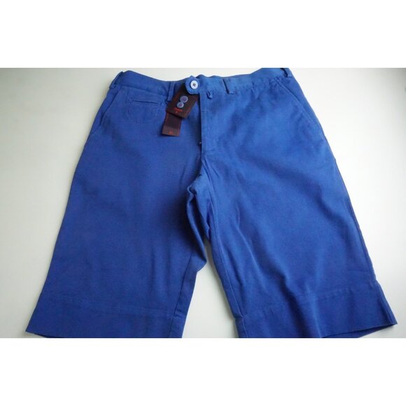 Isaia Other - Isaia Napoli Sportivo Comfort Cotton Blend Vibrant Blue Shorts 50R BRAND NEW
